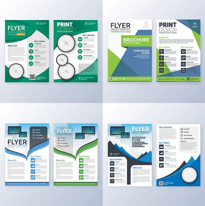 國外簡介大氣企業簡介宣傳海報設計模板